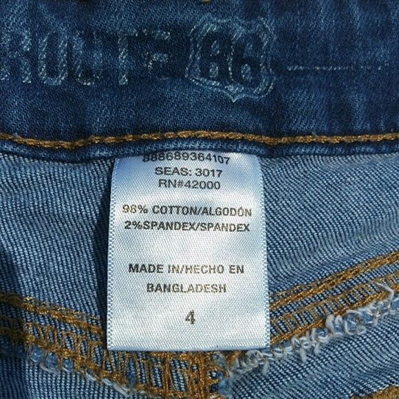 Jean Shorts w/ Rips - Picture 2 of 5